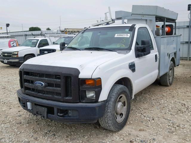 1FDSF30538EC32820 - 2008 FORD F350 SRW S WHITE photo 2