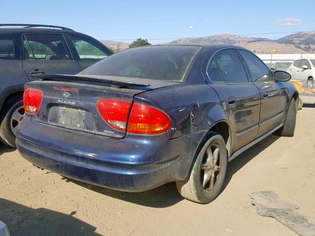 1G3NF52E5YC344380 - 2000 OLDSMOBILE ALERO GLS BLUE photo 4