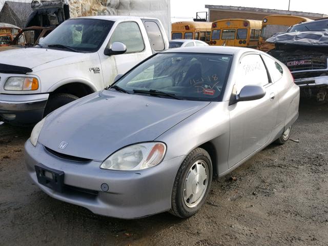 JHMZE13751T001246 - 2001 HONDA INSIGHT SILVER photo 2