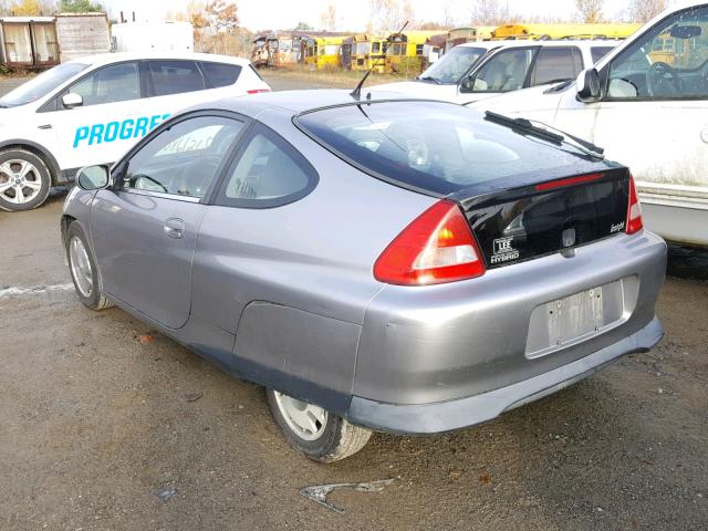 JHMZE13751T001246 - 2001 HONDA INSIGHT SILVER photo 3