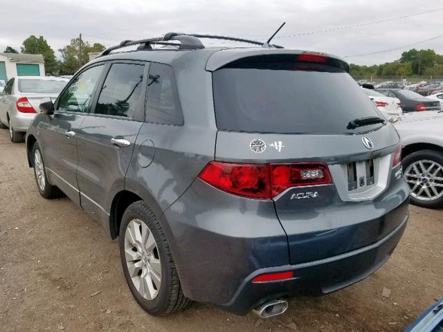 5J8TB2H56AA000455 - 2010 ACURA RDX TECHNO GRAY photo 3