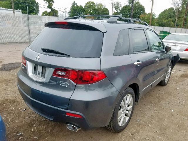 5J8TB2H56AA000455 - 2010 ACURA RDX TECHNO GRAY photo 4