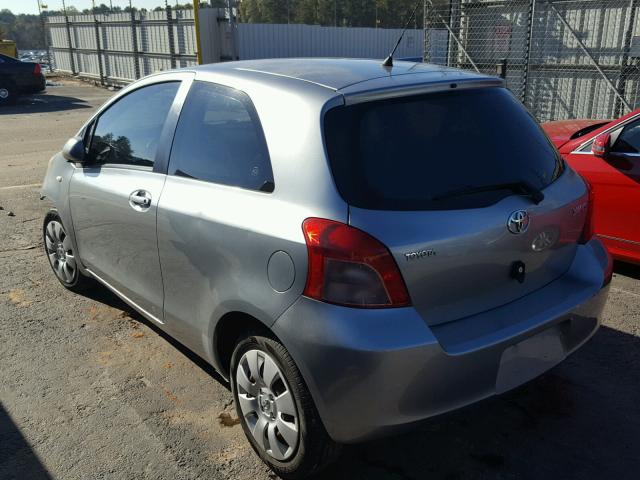 JTDJT923375133176 - 2007 TOYOTA YARIS GRAY photo 3