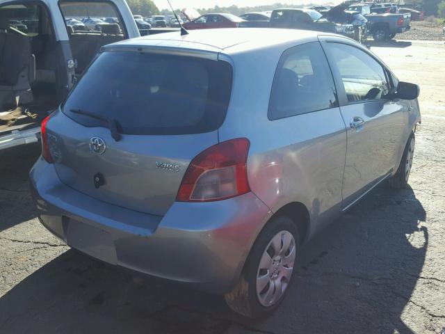 JTDJT923375133176 - 2007 TOYOTA YARIS GRAY photo 4