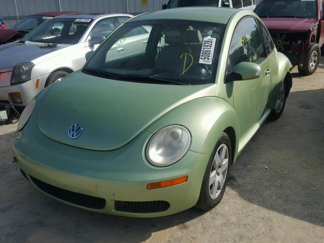 3VWPW31C47M512324 - 2007 VOLKSWAGEN NEW BEETLE GREEN photo 2