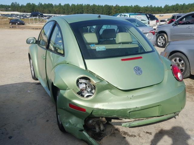 3VWPW31C47M512324 - 2007 VOLKSWAGEN NEW BEETLE GREEN photo 3