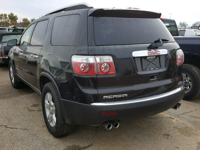 1GKEV13768J130185 - 2008 GMC ACADIA SLE BLACK photo 3