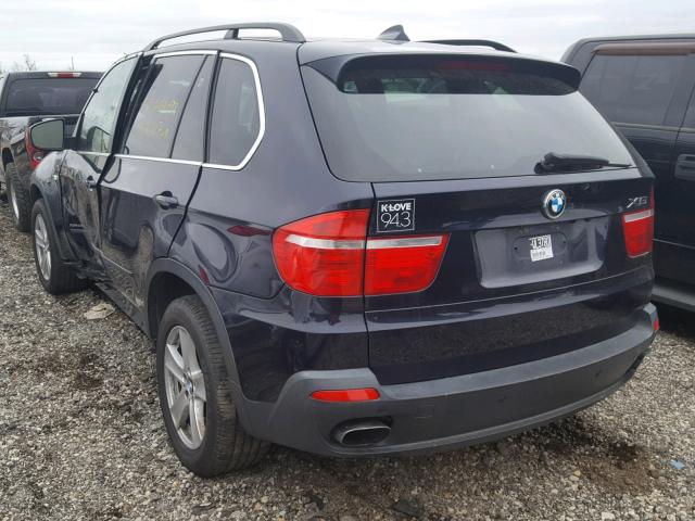 5UXFE83549L308641 - 2009 BMW X5 XDRIVE4 BLUE photo 3