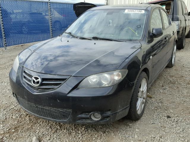 JM1BK123161473487 - 2006 MAZDA 3 S BLACK photo 2