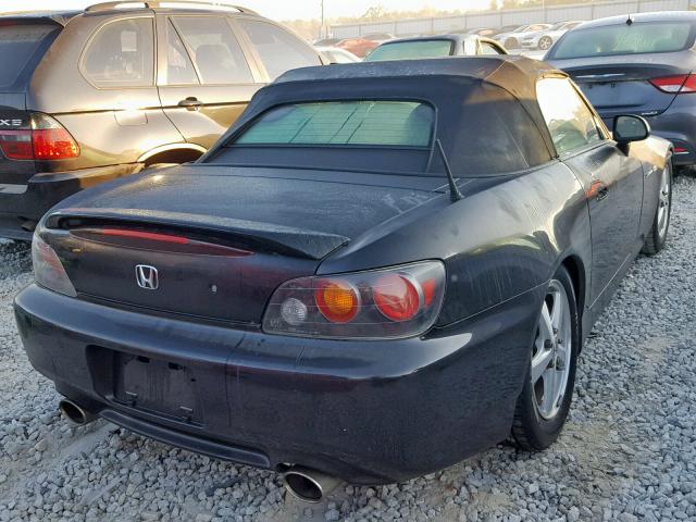 JHMAP21427S004349 - 2007 HONDA S2000 BLACK photo 4