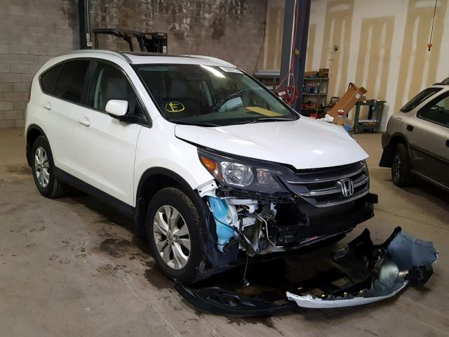 5J6RM4H75EL088015 - 2014 HONDA CR-V EXL WHITE photo 1