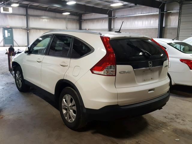 5J6RM4H75EL088015 - 2014 HONDA CR-V EXL WHITE photo 3