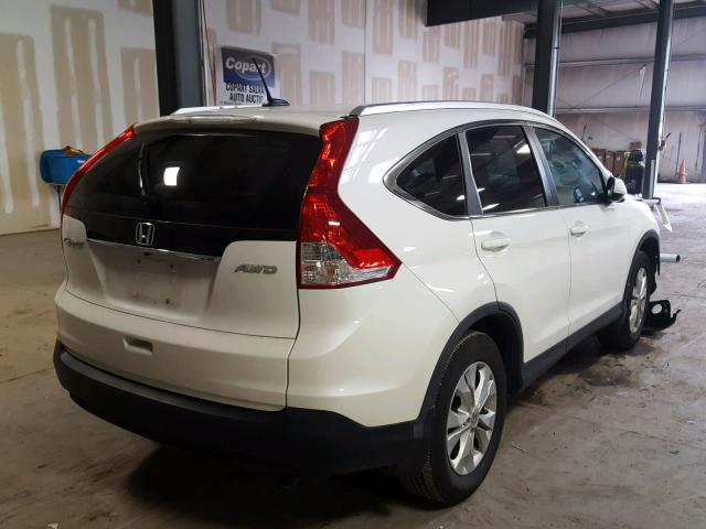 5J6RM4H75EL088015 - 2014 HONDA CR-V EXL WHITE photo 4