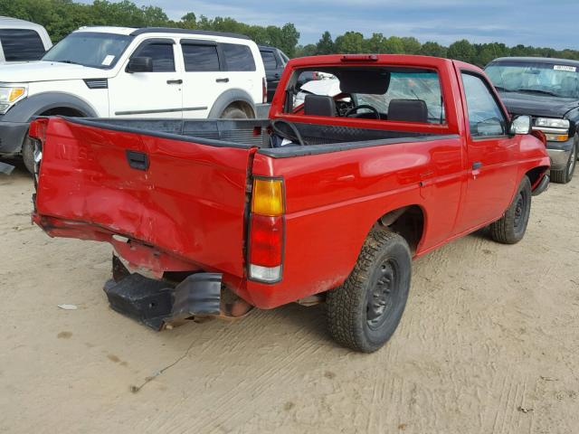 1N6SD11S7SC362845 - 1995 NISSAN TRUCK E/XE RED photo 4