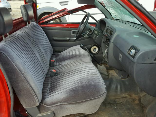 1N6SD11S7SC362845 - 1995 NISSAN TRUCK E/XE RED photo 5