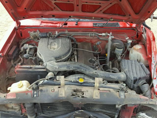 1N6SD11S7SC362845 - 1995 NISSAN TRUCK E/XE RED photo 7