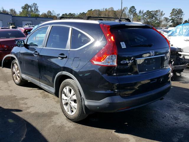 2HKRM3H79EH512204 - 2014 HONDA CR-V EXL BLACK photo 3