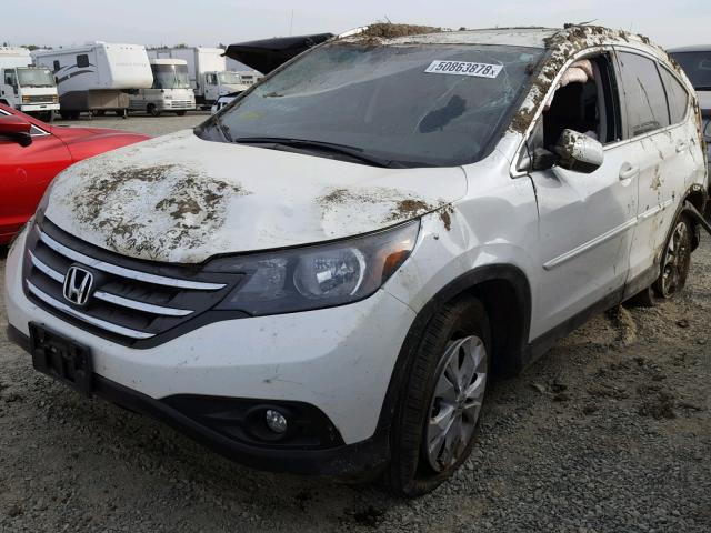 5J6RM3H76DL018841 - 2013 HONDA CR-V EXL WHITE photo 2