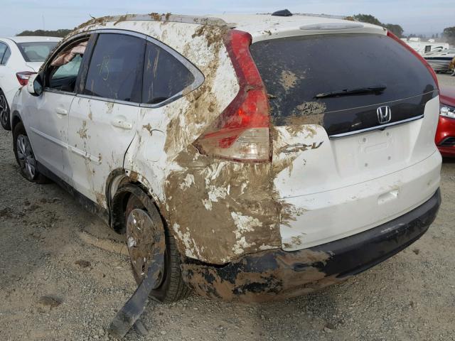 5J6RM3H76DL018841 - 2013 HONDA CR-V EXL WHITE photo 3