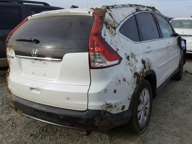 5J6RM3H76DL018841 - 2013 HONDA CR-V EXL WHITE photo 4