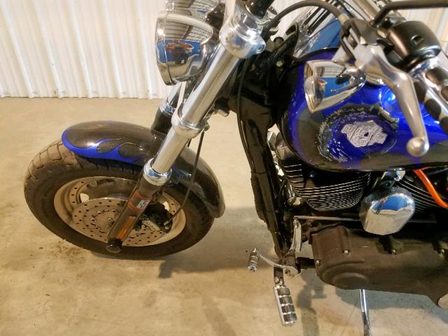 1HD1GY4119K340789 - 2009 HARLEY-DAVIDSON FXDF BLUE photo 9