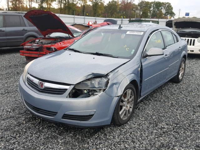 1G8ZS57N88F208081 - 2008 SATURN AURA XE BLUE photo 2