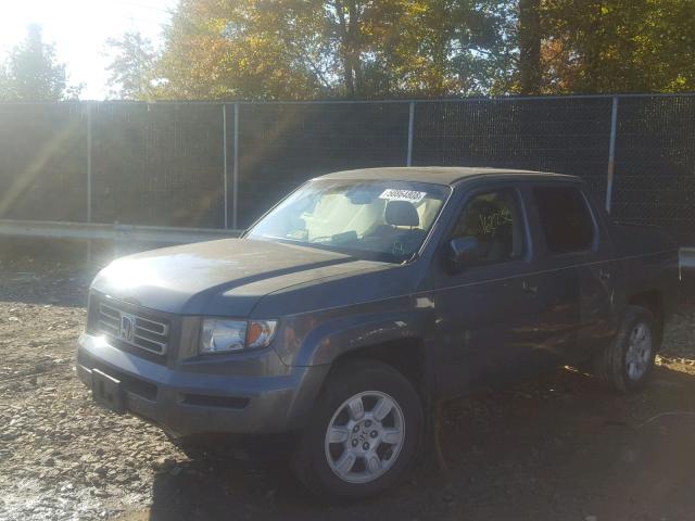 2HJYK16537H507224 - 2007 HONDA RIDGELINE CHARCOAL photo 2