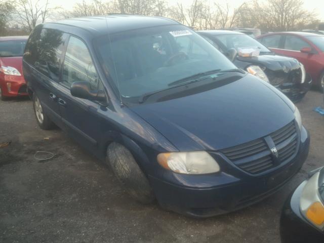 1D4GP45R26B592784 - 2006 DODGE CARAVAN SX BLUE photo 1