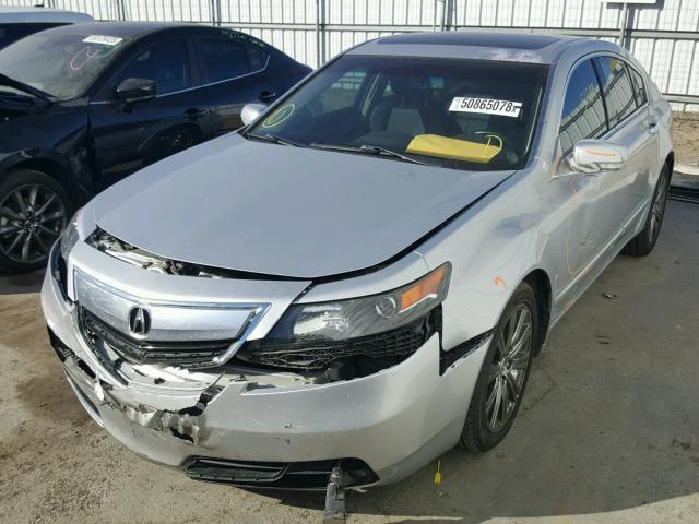 19UUA8F33DA017990 - 2013 ACURA TL SE SILVER photo 2