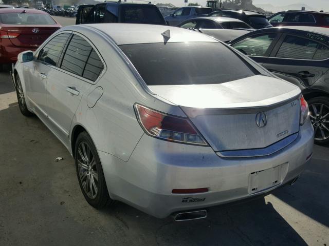 19UUA8F33DA017990 - 2013 ACURA TL SE SILVER photo 3