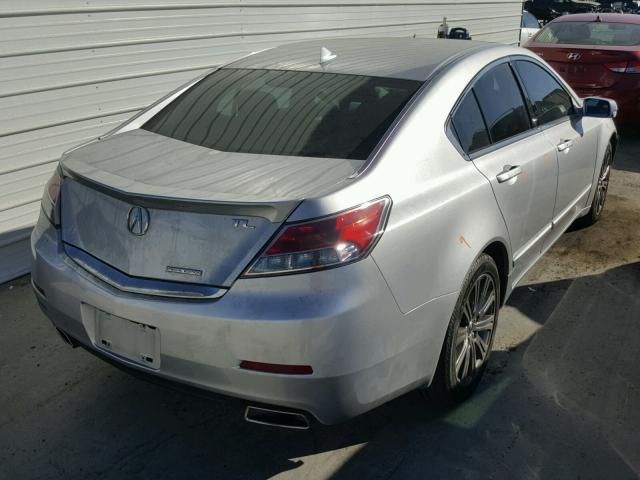 19UUA8F33DA017990 - 2013 ACURA TL SE SILVER photo 4