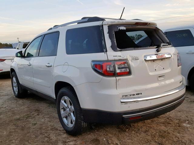 1GKKVPKD0FJ132850 - 2015 GMC ACADIA SLE WHITE photo 3