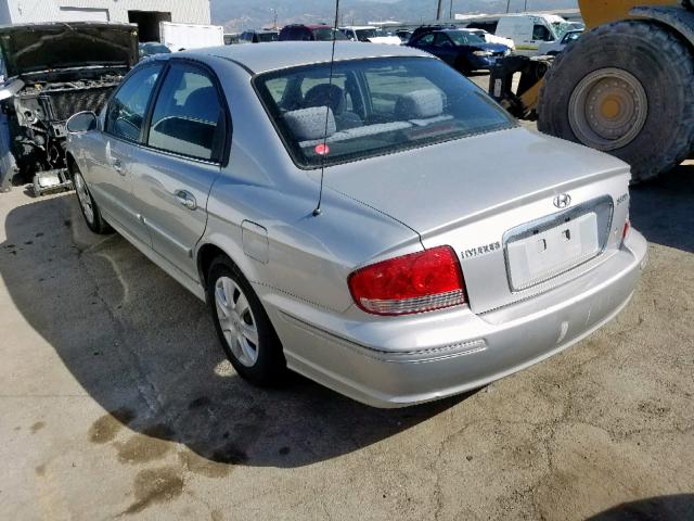 KMHWF25S85A173227 - 2005 HYUNDAI SONATA GL SILVER photo 3