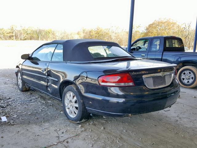 1C3EL75T93N523988 - 2003 CHRYSLER SEBRING GT BLACK photo 3