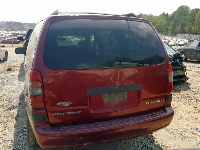 1GNDX03E02D114393 - 2002 CHEVROLET VENTURE BURGUNDY photo 10