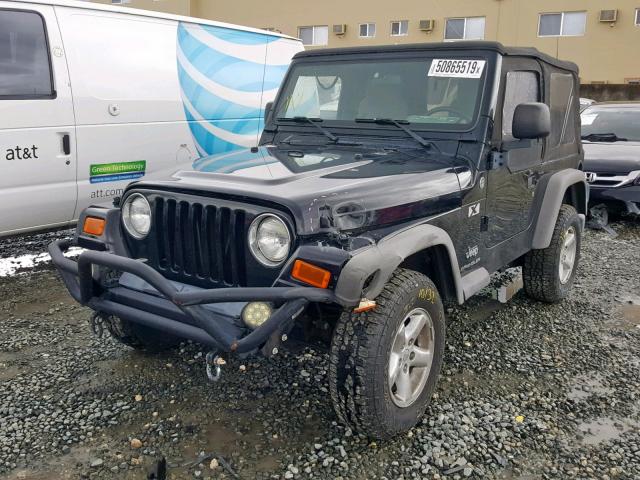 1J4FA39S35P332021 - 2005 JEEP WRANGLER X BLACK photo 2