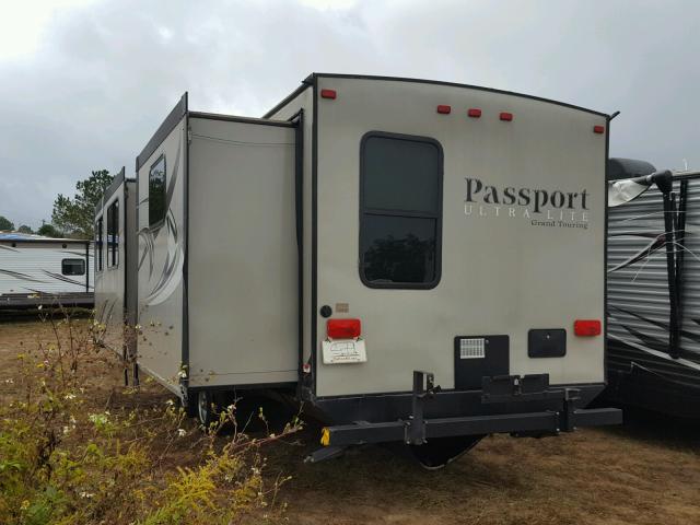 4YDT33221FT413991 - 2015 KEYSTONE PASSPORT BEIGE photo 3