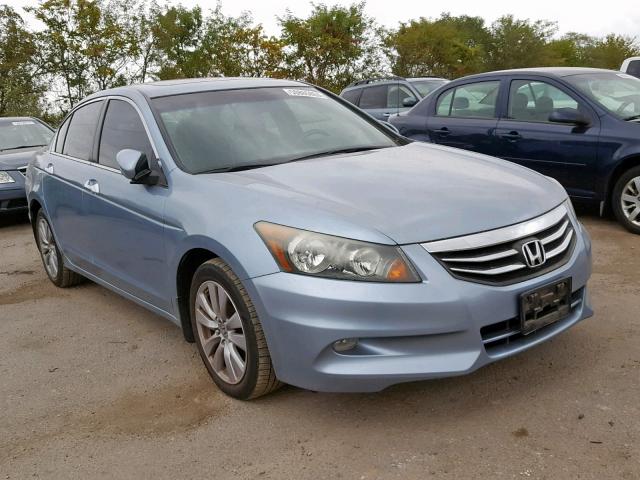 1HGCP3F86BA016404 - 2011 HONDA ACCORD EXL BLUE photo 1