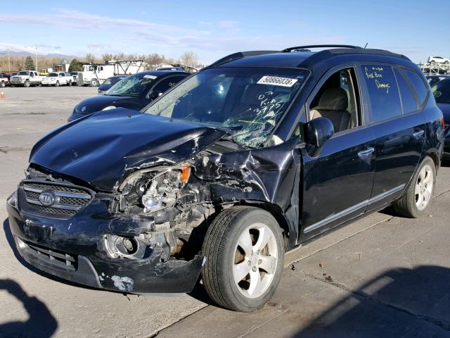 KNAFG526577105975 - 2007 KIA RONDO LX BLACK photo 2