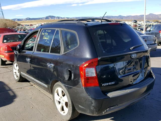 KNAFG526577105975 - 2007 KIA RONDO LX BLACK photo 3