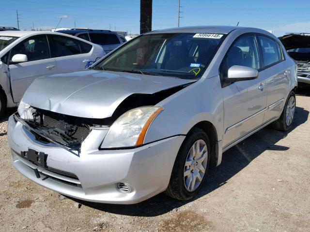 3N1AB6AP4BL671418 - 2011 NISSAN SENTRA 2.0 SILVER photo 2