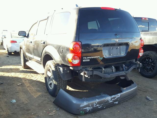 1D8HD48N55F523762 - 2005 DODGE DURANGO SL BLACK photo 3