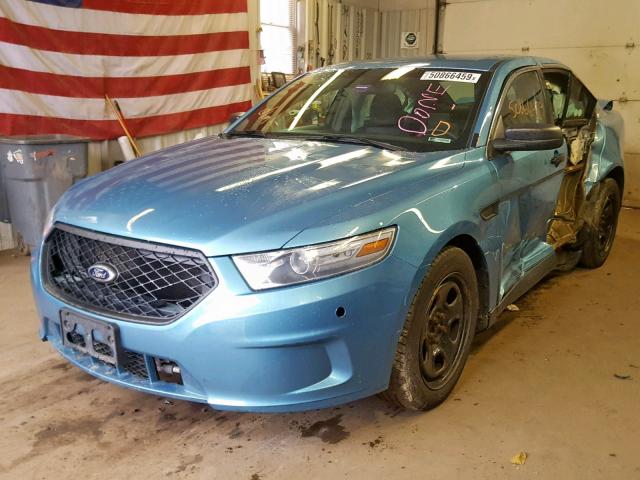 1FAHP2M89DG134745 - 2013 FORD TAURUS POL BLUE photo 2