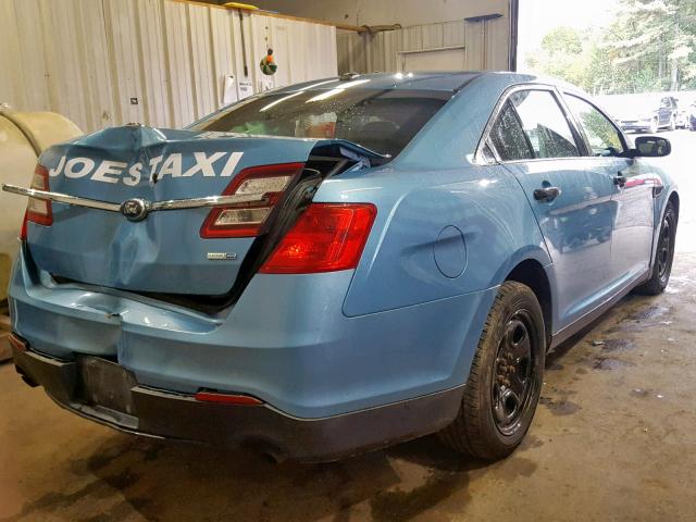 1FAHP2M89DG134745 - 2013 FORD TAURUS POL BLUE photo 4