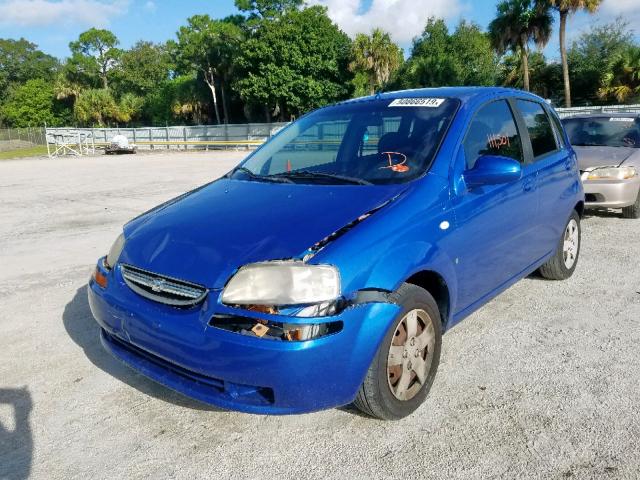 KL1TD66638B189217 - 2008 CHEVROLET AVEO BASE Mavi foto 2
