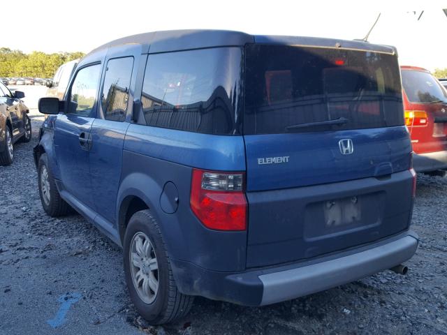 5J6YH18666L009975 - 2006 HONDA ELEMENT EX BLUE photo 3