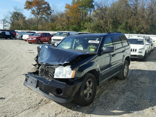 1J8GR48K77C548922 - 2007 JEEP GRAND CHER BLACK photo 2