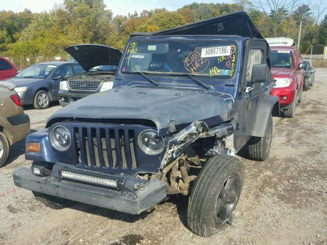 1J4FY29P7VP415422 - 1997 JEEP WRANGLER / BLUE photo 2