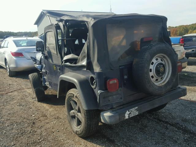 1J4FY29P7VP415422 - 1997 JEEP WRANGLER / BLUE photo 3