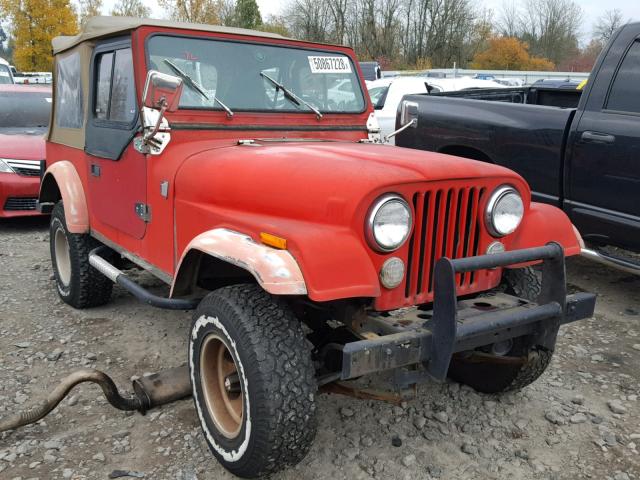 J8F93EA014059 - 1978 JEEP CJ RED photo 1